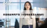抖音粉丝如何产生（斗音粉丝是怎么增加的）