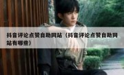 抖音评论点赞自助网站（抖音评论点赞自助网站有哪些）