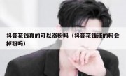抖音花钱真的可以涨粉吗（抖音花钱涨的粉会掉粉吗）