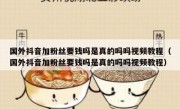国外抖音加粉丝要钱吗是真的吗吗视频教程（国外抖音加粉丝要钱吗是真的吗吗视频教程）