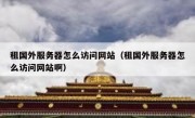租国外服务器怎么访问网站（租国外服务器怎么访问网站啊）