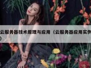 云服务器技术原理与应用（云服务器应用实例）