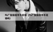 fb广告投放中不花钱（fb广告投放中不花钱吗）