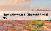 抖音粉丝团有什么作用（抖音粉丝团有什么作用?）