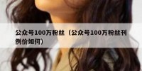 公众号100万粉丝（公众号100万粉丝刊例价如何）