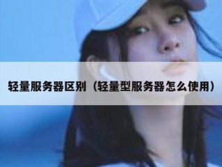 轻量服务器区别（轻量型服务器怎么使用）