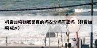 抖音加粉赚钱是真的吗安全吗可靠吗（抖音加粉成本）