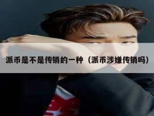 派币是不是传销的一种（派币涉嫌传销吗）