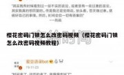 樱花密码门锁怎么改密码视频（樱花密码门锁怎么改密码视频教程）