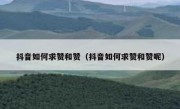 抖音如何求赞和赞（抖音如何求赞和赞呢）