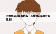 小樱桃app是真的么（小樱桃app是什么意思）