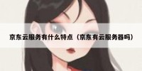 京东云服务有什么特点（京东有云服务器吗）