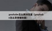 youtube怎么刷浏览量（youtube怎么获得播放量）