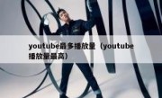 youtube最多播放量（youtube播放量最高）