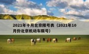 2021年十月北京限号表（2021年10月份北京机动车限号）