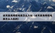 卓天商务跨境电商怎么入驻（卓天商务跨境电商怎么入驻的）