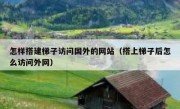 怎样搭建梯子访问国外的网站（搭上梯子后怎么访问外网）