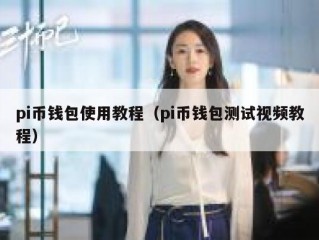 pi币钱包使用教程（pi币钱包测试视频教程）