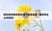 樱花密码锁改密码,哪个是添加键（樱花锁怎么改密码）