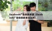 facebook广告投放术语（facebook广告投放前景怎么样）