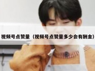 视频号点赞量（视频号点赞量多少会有酬金）