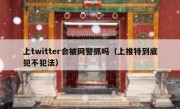 上twitter会被网警抓吗（上推特到底犯不犯法）