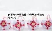 pi币kyc申请流程（pi币kyc审核几个月了）