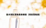 各大球队赞助商有哪些（球员赞助商）