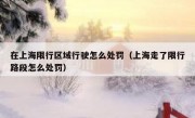 在上海限行区域行驶怎么处罚（上海走了限行路段怎么处罚）