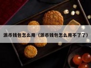 派币钱包怎么用（派币钱包怎么用不了了）