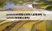 youtube的观看记录别人能看到吗（youtube有观看记录吗）