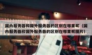 国内服务器和国外服务器的区别在哪里呢（国内服务器和国外服务器的区别在哪里呢图片）
