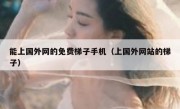 能上国外网的免费梯子手机（上国外网站的梯子）