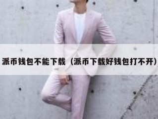 派币钱包不能下载（派币下载好钱包打不开）