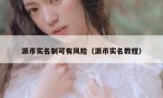 派币实名制可有风险（派币实名教程）