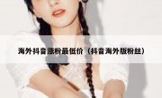海外抖音涨粉最低价（抖音海外版粉丝）