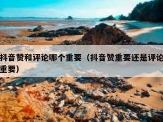 抖音赞和评论哪个重要（抖音赞重要还是评论重要）