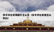 快手评论表情图片怎么弄（快手评论表情怎么弄的）