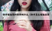 快手增加赞的软件叫什么（快手怎么增加点赞）