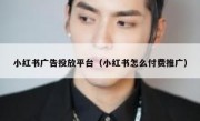 小红书广告投放平台（小红书怎么付费推广）