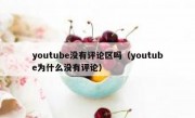 youtube没有评论区吗（youtube为什么没有评论）