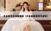 大名限号区域图最新（大名县最新限号通知）