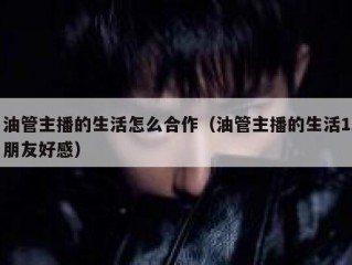 油管主播的生活怎么合作（油管主播的生活1朋友好感）