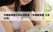 中国服务器上市公司排名（中国服务器 上市公司）