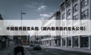 中国服务器龙头股（国内服务器的龙头公司）
