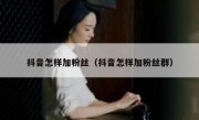 抖音怎样加粉丝（抖音怎样加粉丝群）