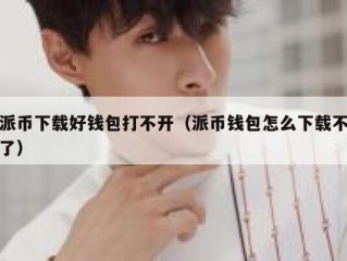 派币下载好钱包打不开（派币钱包怎么下载不了）