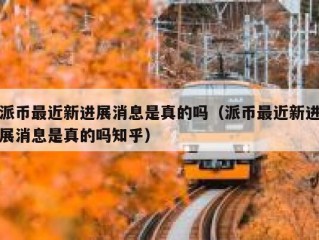 派币最近新进展消息是真的吗（派币最近新进展消息是真的吗知乎）