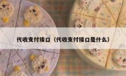 代收支付接口（代收支付接口是什么）