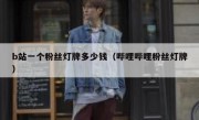 b站一个粉丝灯牌多少钱（哔哩哔哩粉丝灯牌）